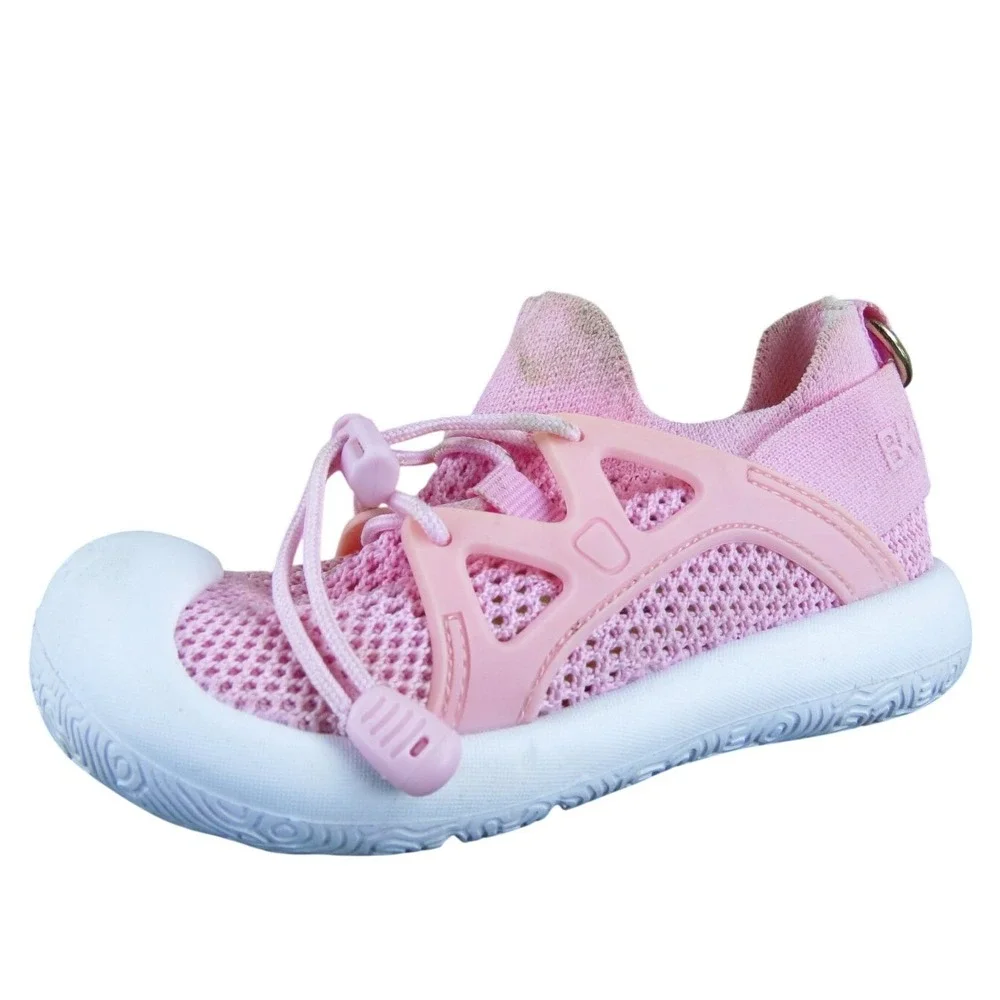 BM City Baby Sneakers‎ Pink Size 16 Mesh Hook & Loop Soft Sole